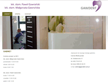 Tablet Screenshot of gawdent.com.pl